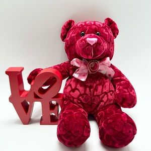 🐻♥️Smuggly & Cuddly - Red Valentine’s Bear. The LOVE sign is not included!